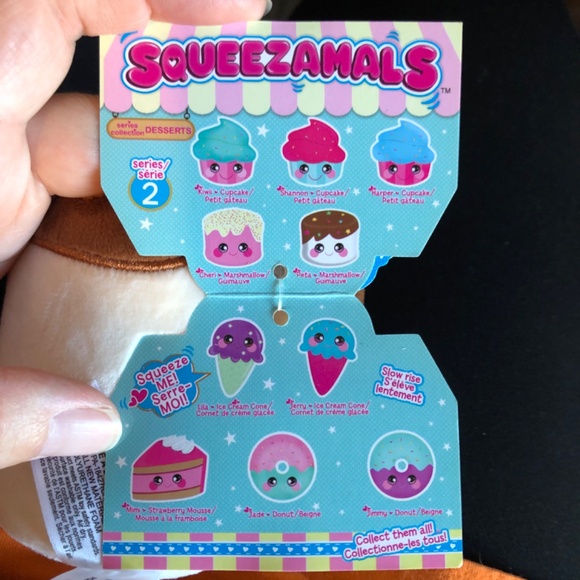 Squeezamals Peta Marshmallow Series 2 Desserts stuffed plush toy scented ©️2019 - Picture 12 of 13